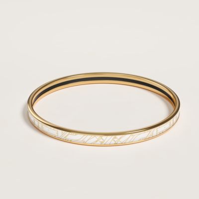 アクセサリー HERMES agata bangle MENS gold HERMES Agata Bangle Bracelet Yellow Leather Gp Gold Hardware